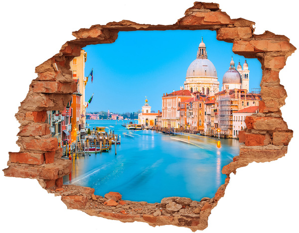 3D Loch Aufkleber Blick auf Venedig