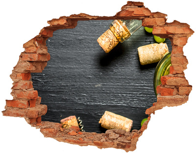 Wandtattoos Loch Wein und Trauben