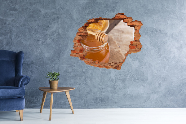 3D Loch Aufkleber Honig direkt aus dem Bienenstock
