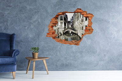 Wandtattoos 3D Optik Loch Venedig bei Nacht
