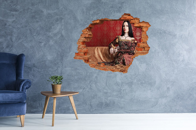 Wandtattoos Loch in der Wand Prinzessin in den Ruinen