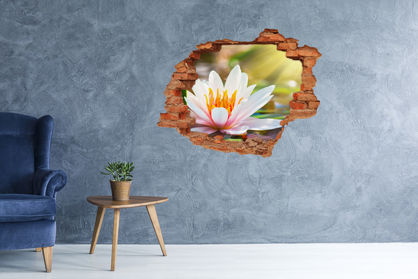 Wandtattoos Loch in der Wand Wasserblume in einer verfallenen Mauer