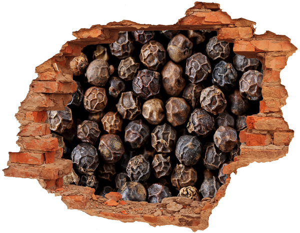 Wandtattoos 3D Optik Loch Golden Spice in einem kleinen Lokal