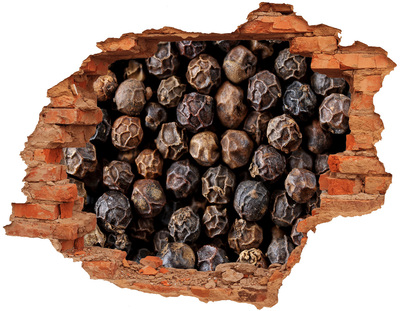 Wandtattoos 3D Optik Loch Golden Spice in einem kleinen Lokal