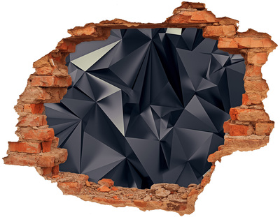 Wandtattoos 3D Optik Loch Schwarz, geometrische Tiefe