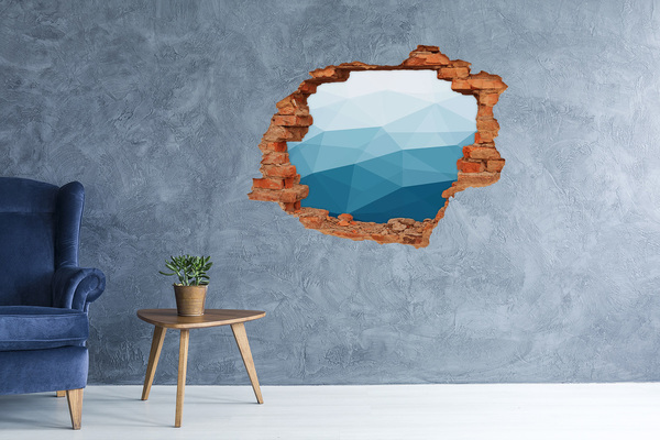 Wandtattoos Loch in der Wand Die Unterwasserwelt im Loch