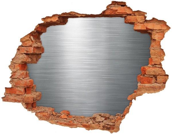 3D Loch Aufkleber Die gestohlene Mauer