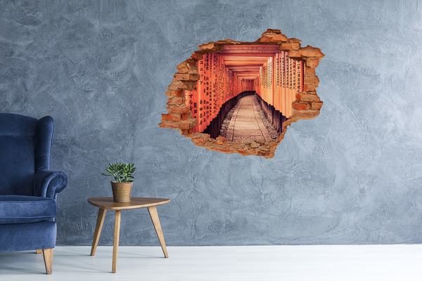 3D Loch Aufkleber Fushimi Inari Schrein