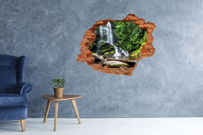 Wandtattoos Loch Wasserfall im Wald