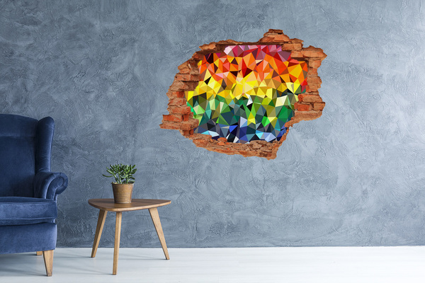 Wandtattoos Loch Buntes Loch in der Wand