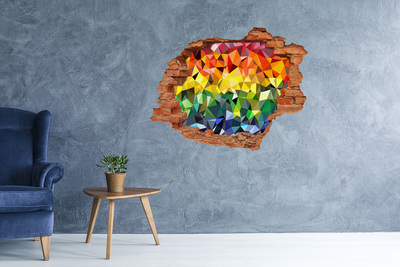 Wandtattoos Loch Buntes Loch in der Wand