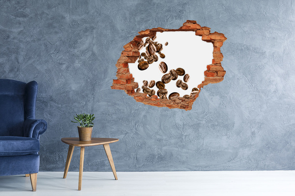 Wandtattoos Loch in der Wand Kaffee in der Luft