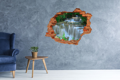 Wandtattoos 3D Optik Loch Wasserfall im Dschungel
