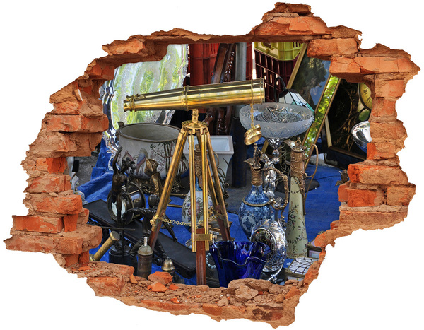 3D Loch Aufkleber Antiquitäten in einem Mystery Shop