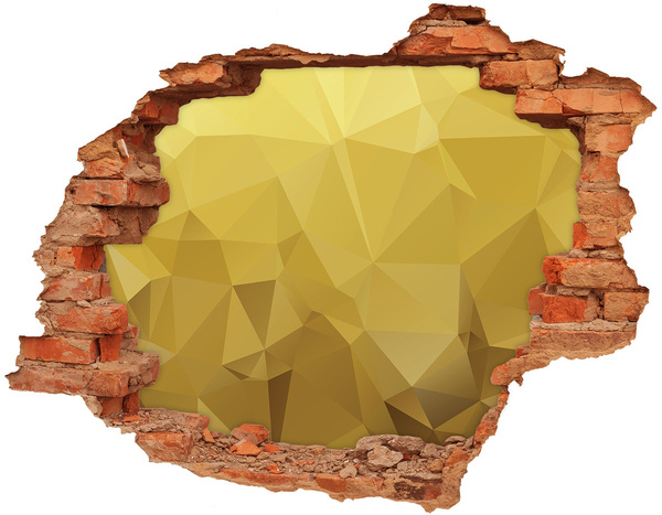 Wandtattoos Loch Der goldene Riss in der Wand