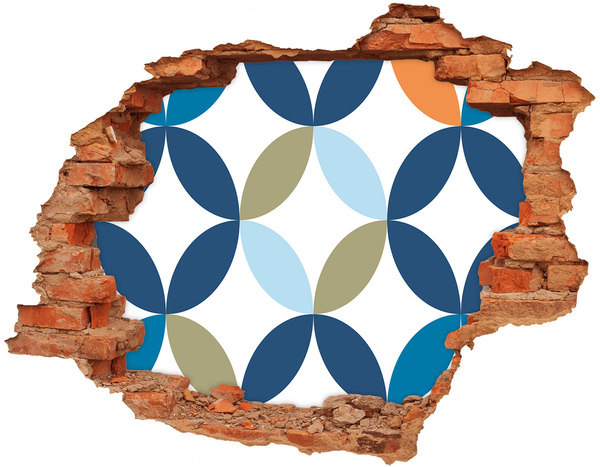 Wandtattoos Loch Ein modernes Muster an der Wand im Hintergrund