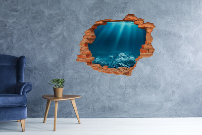 Wandtattoos Loch in der Wand Die Unterwasserwelt der Korallen