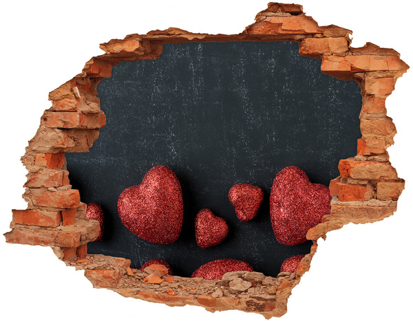 Wandtattoos Loch Ein Herz in Trümmern