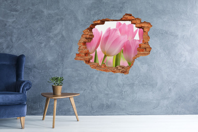 Wandtattoos Loch Ein floraler Traum hinter der Mauer