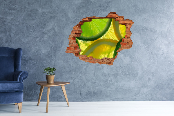 Wandtattoos Loch Grüne Limette in einem kleinen Laden