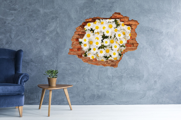 Wandtattoos Loch in der Wand Eine Blumenoase aus Beton