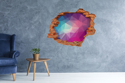 Wandbilder 3D Mauerdurchbruch Geometrie im Loch