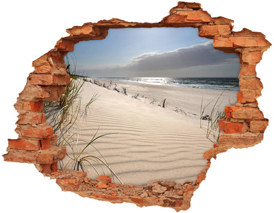 Wandtattoos Loch in der Wand Die Illusion eines Strandes aus Beton