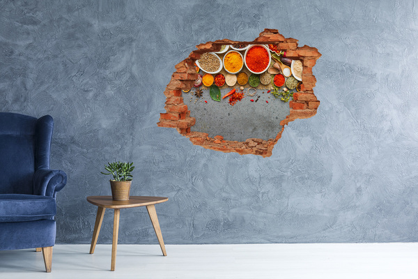 Wandtattoos Loch in der Wand Eine Küche voller Gewürze