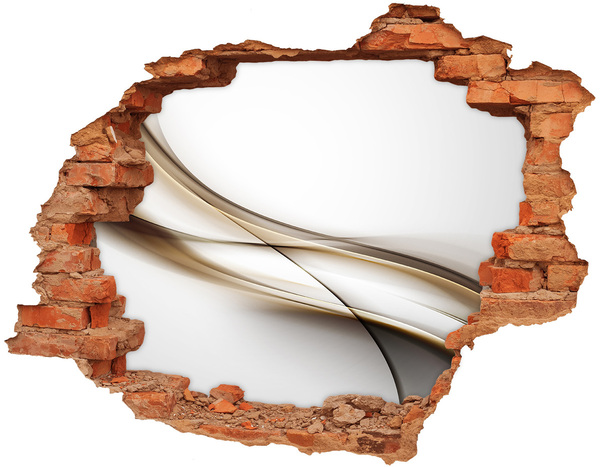 3D Loch Aufkleber Abstrakter Raum hinter der Wand