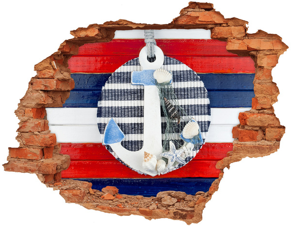 Wandtattoos 3D Optik Loch Meeresabenteuer mit Muscheln