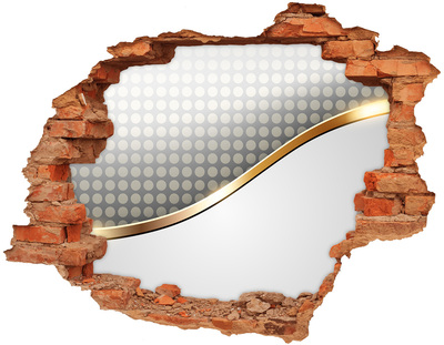 3D Loch Aufkleber Zerbrochene Spiegelwand