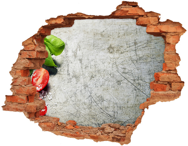 Wandtattoos Loch Eine verfallene Mauer mit Blick auf den Himmel