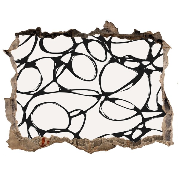 Wandtattoos Mauerdurchbruch Abstrakte Muster an der Wand