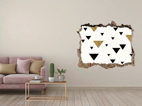 Wandtattoos Mauerdurchbruch Modernes Design mit Dreiecken