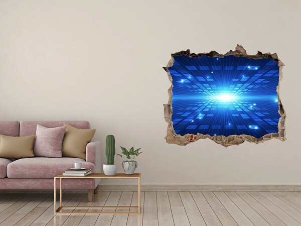 Wandtattoos Loch Digitaler Raum hinter der Wand