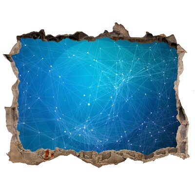 Wandtattoos Mauerdurchbruch Kosmisches Portal in der Wand