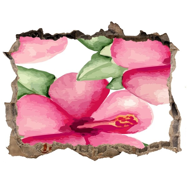 Wandtattoos Mauerdurchbruch Ein Blumenparadies hinter der Mauer