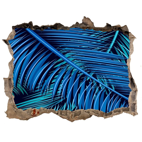 3D Wandtattoos Loch in der Wand Tropische Oase mit Palmen