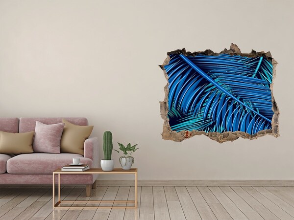 3D Wandtattoos Loch in der Wand Tropische Oase mit Palmen