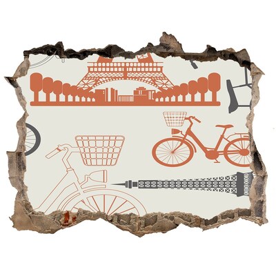 3D Wandsticker Loch Paris im Detail