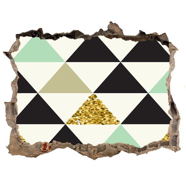 3D Wandsticker Loch Geometrische Muster an der Wand