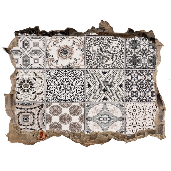 Wandtattoos Mauerdurchbruch Fliesen im Vintage-Stil