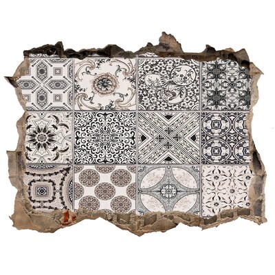 Wandtattoos Mauerdurchbruch Fliesen im Vintage-Stil