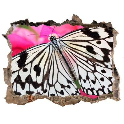 3D Wandsticker Loch Schmetterling in einer zerbrochenen Wand