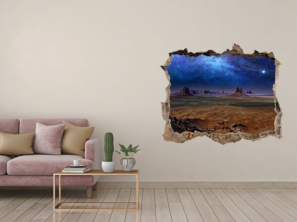 3D Wandsticker Loch Weltraumlandschaft im Monument Valley