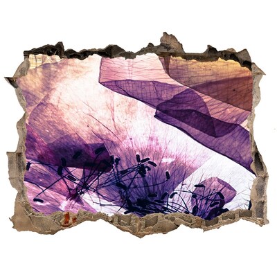 3D Wandtattoos Loch in der Wand Die Blumenwelt hinter den Mauern