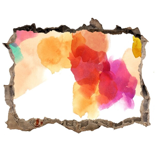 Wandfolien Loch in der Wand Buntes Loch in der Wand