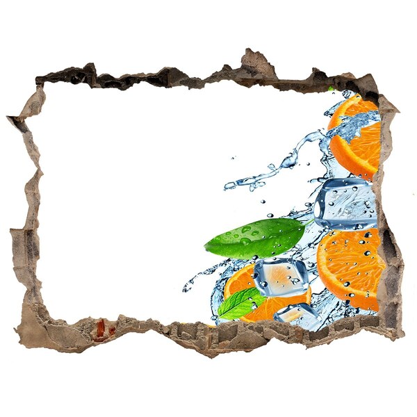 Wandfolien Loch in der Wand Erfrischender Zitruscocktail