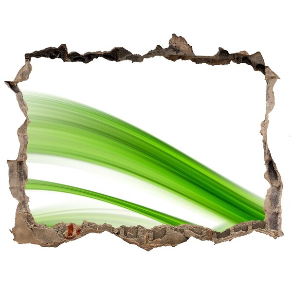 Wandfolien Loch in der Wand Grüne Wiese durch ein Loch in der Wand