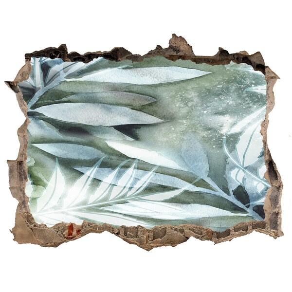 Wandtattoos Mauerdurchbruch Eine grüne Oase in einem Loch in der Wand